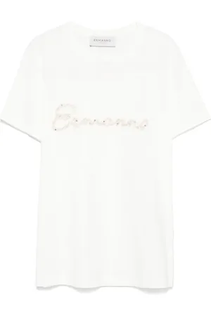 Ermanno Firenze T-Shirt mit Logo-Stickerei