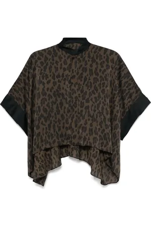 SACAI Bluse mit Leoparden-Print