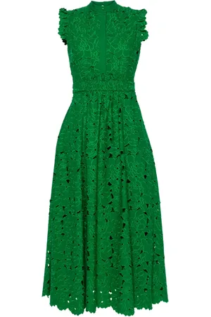 Erdem Ausgestelltes Midikleid mit Lochstickerei
