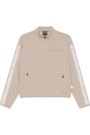 EA7 Sweatshirt mit Logo-Besatz
