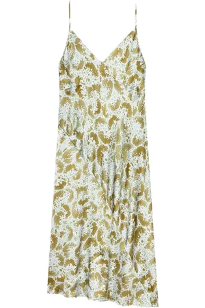 DRIES VAN NOTEN Camisole-Kleid aus Seidensatin