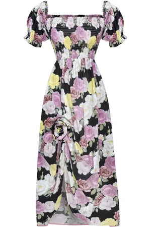 Sleeper Schulterfreies Belle Kleid mit Blumen-Print
