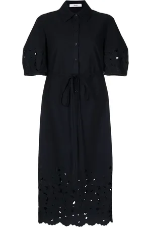 Erdem Hemdkleid mit Blumenstickerei