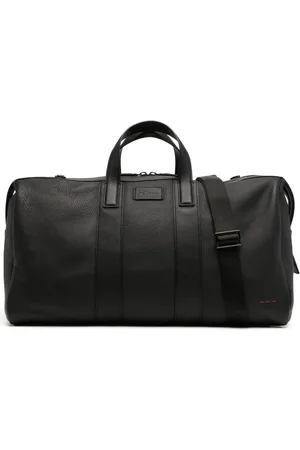 Kiton Reisetasche mit Logo-Patch