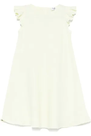 Il gufo Leinenkleid mit Rüschendetail