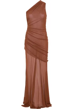 Atlein Gerafftes Kleid mit Tüll