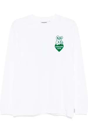 Chocoolate Langarmshirt mit Hasen-Print
