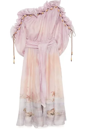 ZIMMERMANN Dawning Maxikleid mit Rüschen