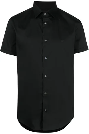 Emporio Armani Kurzärmeliges Popeline-Hemd