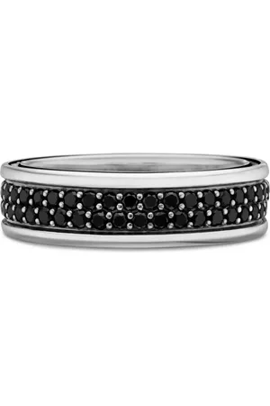 David Yurman Streamline Two Row Ring mit Diamanten 6,5mm