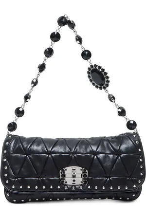 Miu Miu 2000-2020s Schultertasche mit Kristallen