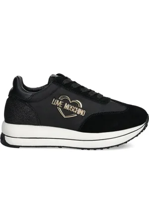 Moschino Sneakers mit Logo-Schild