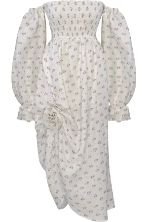 Sleeper Schulterfreies Midikleid