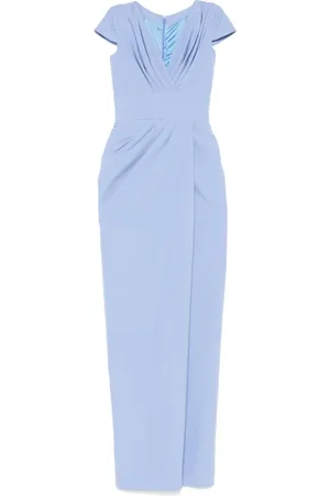 RHEA COSTA Drapiertes Maxikleid