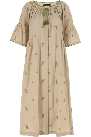 Max Mara Besticktes Taso Kleid mit weiten Ärmeln
