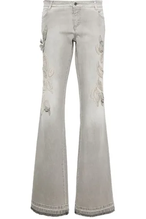 ERMANNO SCERVINO Bestickte Bootcut-Jeans