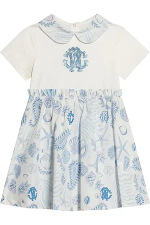 Roberto Cavalli Kleid mit Meeres-Print