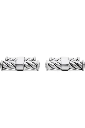 David Yurman Cable Elongated Manschettenknöpfe aus Sterlingsilber 22mm