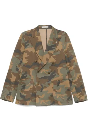 TAGLIATORE Sakko mit Camouflagemuster