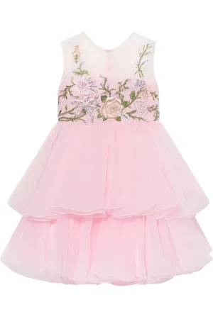 Maison Ava Kleid mit Blumenstickerei