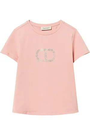 Twin-Set T-Shirt mit Logo-Verzierung