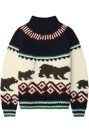 Kolor Pullover mit Intarsienmuster