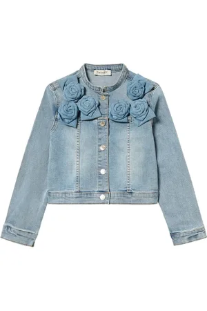 Twin-Set Jeansjacke mit Rosendetail