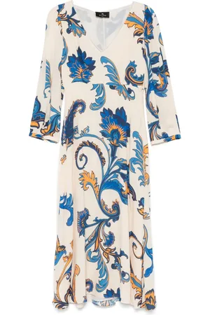 Etro Midikleid mit Blumen-Print