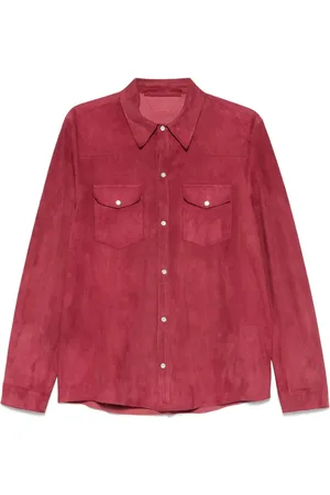 SALVATORE SANTORO Suede shirt
