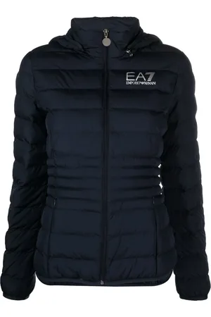 EA7 Gefütterte Jacke mit Logo-Print
