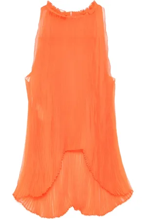 Alberta Ferretti Plissiertes Top