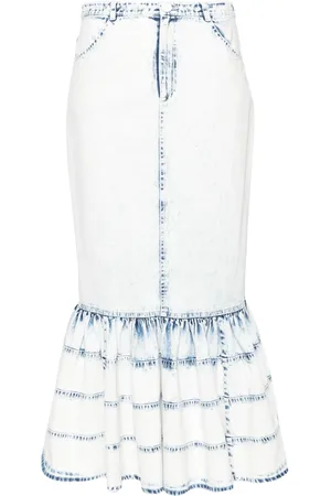 HUISHAN ZHANG Mittellanger Noelani Jeansrock