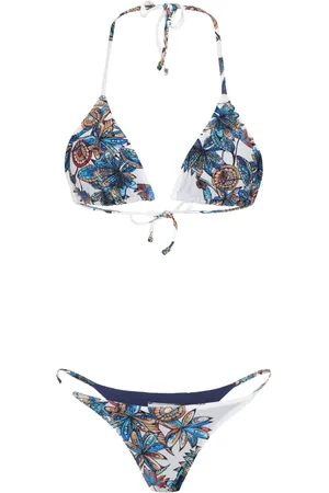 AMIR SLAMA Bikini mit Blumen-Print