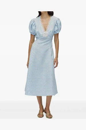 Sleeper Kariertes Midikleid