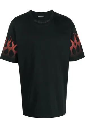 Vision Of Super T-Shirt mit Flammen-Print