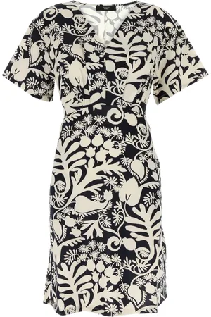 Max Mara Lucas Kleid mit Blatt-Print