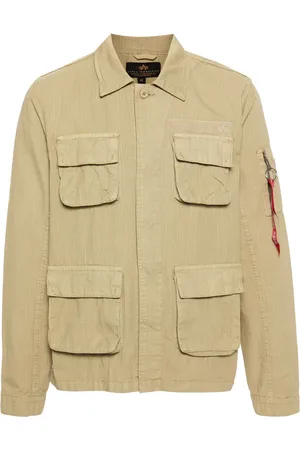Alpha Industries Cargo-Hemdjacke aus Ripstop