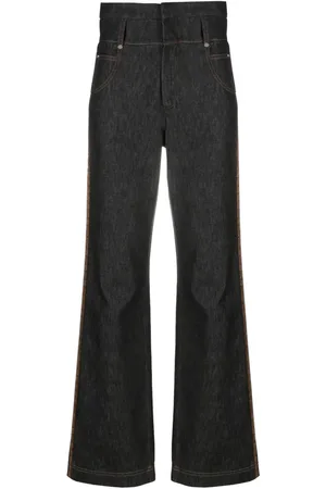 Fendi Gerade High-Rise-Jeans