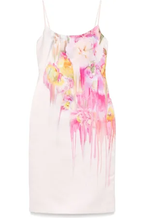 BLUMARINE Midikleid mit Blumen-Print
