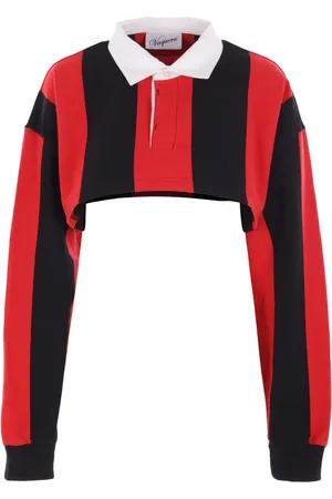 Vaquera Gestreiftes Cropped-Rugby-Shirt