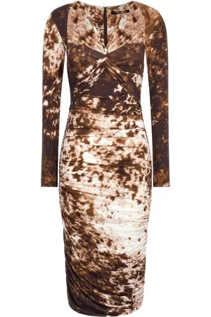 Roberto Cavalli Midikleid mit Appaloosa-Print
