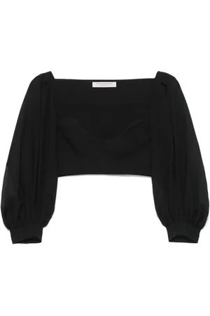 Serafini Cropped-Top aus Voile