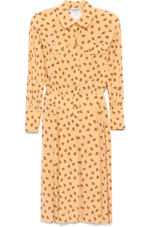 CHANEL 1990-2000s Kleid mit grafischem Print
