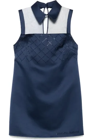 Elisabetta Franchi Satin-Minikleid mit Strass