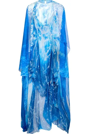 Roberto Cavalli Maxikleid mit abstraktem Print