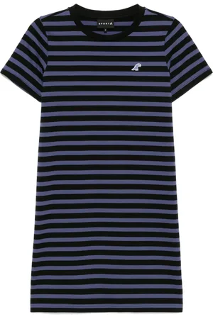 AGNÈS B. Gestreiftes Dino Kleid