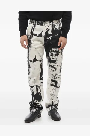 Alexander McQueen Jeans mit Totenkopf-Print