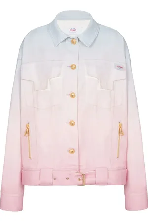 Balmain X Evian Jeansjacke