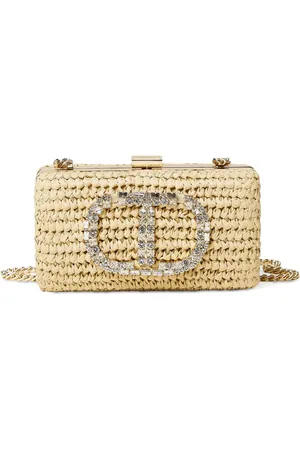 Twin-Set Clutch mit Logo-Applikation