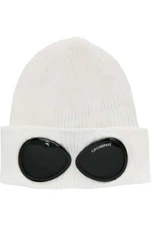 C.P. Company Gerippte Mütze mit Goggle-Detail